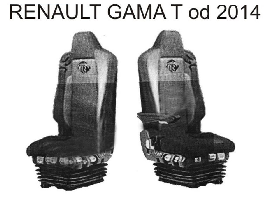 Potah sedačky Renault T stejné sedačky manšestrová látka