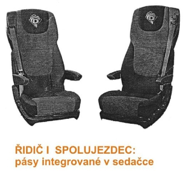 Potah sedačky koženkový DAF XF 105/106,  CF. LF od r. 2012 Tatra Phoenix