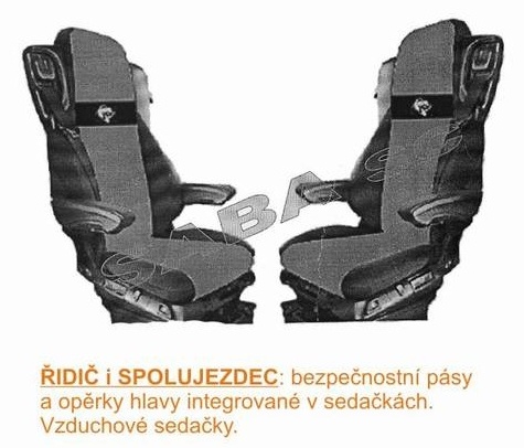 Potah sedačky koženkový MB Actros MP IV od 2011 vzduchové sedačky