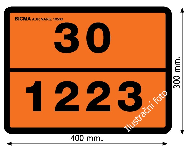 Tabule ADR 300x400mm s čísly