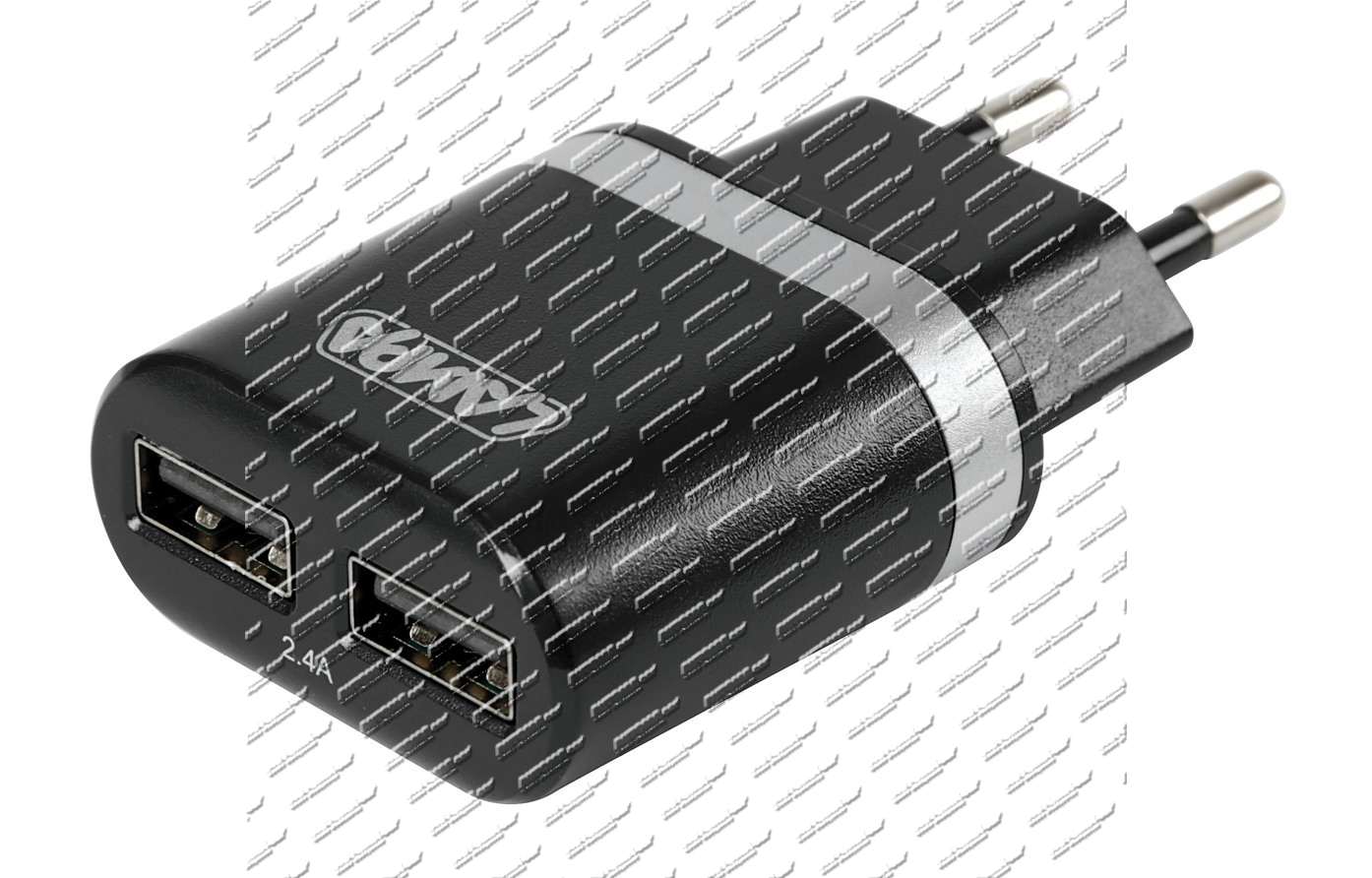 Adaptér 2x USB síťový 2,4A