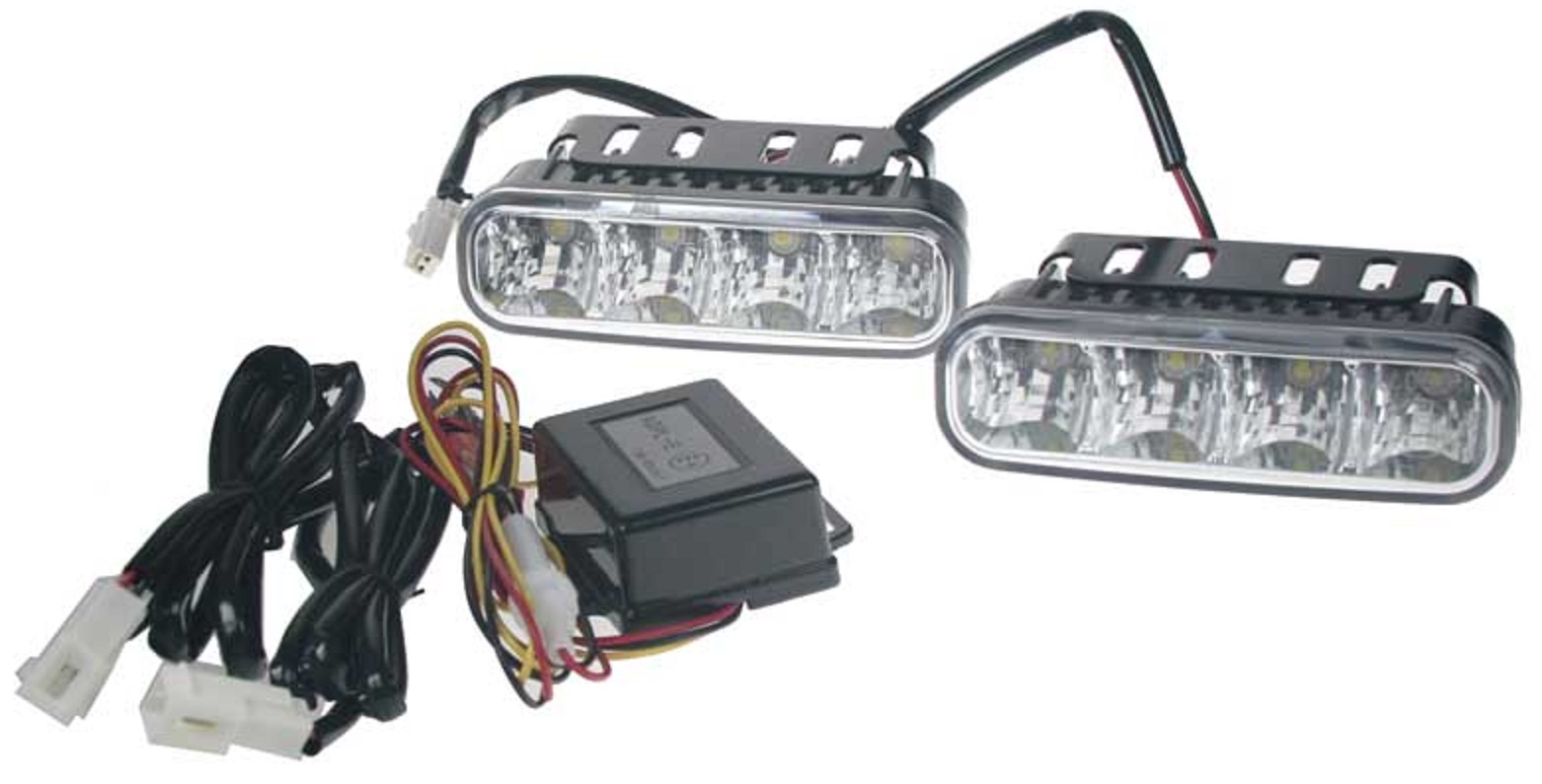Světlomet denní svícení sada 12/24V LED