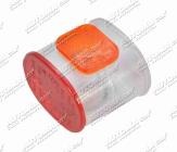 Sklo svítilny červeno/bílo/oranžové