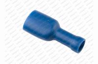 Konektor dutinka 6,3mm modrá izolovaná /1,0-2,5mm²/