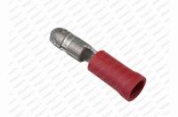 Konektor kolík Ø 4mm /0,5-1,5mm²/ červený izolovaný