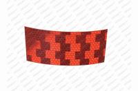 Odrazka červená 100x50 samolepící páska