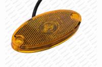 Svítilna oranž.LED 12/24V s kabelem 0,5m