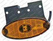 Svítilna oranž.LED 12/24V s držákem + kabel 0,5m