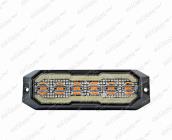 Svítilna výstražná LED 12/24V oranžová s pozičním světlem