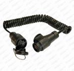 Kabel spirálový prodlužovací 13.pólový 3,5m 12V