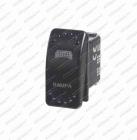 Spínač překlápěcí Rocker LED 12/24V 20/10A Rampa ( mont. otvor 37x21mm )