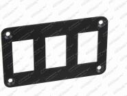 Panel pro 3 spínače Rocker kovový 110 x 68mm