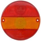 Sklo svítilny koncové trojdílné kulaté