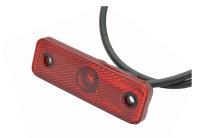 Svítilna červená LED 24V s kabelem 0,5m