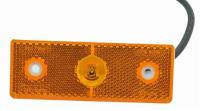 Svítilna oranž. 24V LED s kabelem
