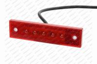 Svítilna poziční červená LED 12/24V Pro-Super-Flat