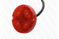 Svítilna poziční červená LED 12/24V Pro-Button 