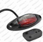 Svítilna červeno/bílá 12/24V LED s držákem