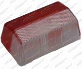 Sklo svítilny červeno/bílé