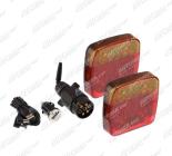 Svítilna koncová LED magnetická, bezdrátová sada 12/24V 