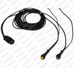 Kabeláž přívěsného vozíku 7.pól. 7m + 2x kabel 0,5m 2x0,75mm²