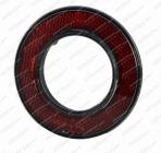 Rámeček odrazka červená kruhová 98/55mm pro světla Hella