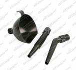 Trychtýř třídílný černý / červený