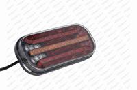 Svítilna koncová LED s dynamickou směrovkou levá s mlhovkou 12-36V FRISTOM s kabelem