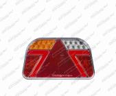 Svítilna koncová LED 12/24V levá s mlhovkou, couvačkou a SPZ