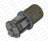 Žárovka LED 12-24V/5W červená Ba15s