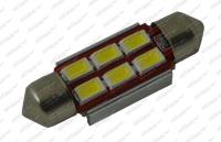 Žárovka LED 24V sufit 36mm 6LED/5630SMD s chladičem