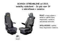 Potah sedačky Scania od 2013 i 2017 manšestrová látka
