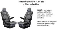 Potah sedačky Scania od 2013 i 2017  manšestrová látka