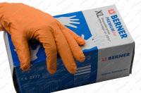 Rukavice nitrilové na 1 použití vel. XL - 10 ( 100 ks ) oranžové